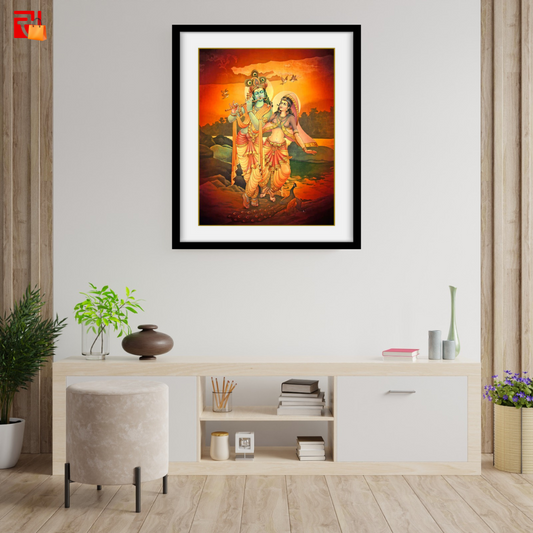 Radha Krishna - High Quality Print of Artwork by Pieter Weltevrede