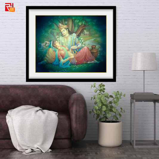 Radha Krishna - High Quality Print of Artwork by Pieter Weltevrede