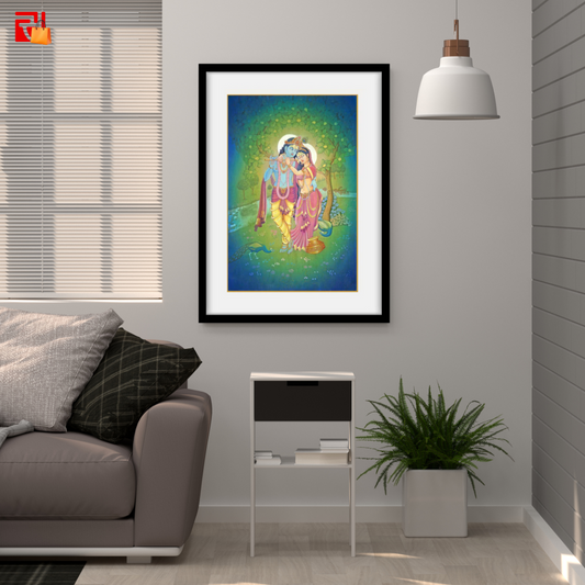 Radha Krishna - High Quality Print of Artwork by Pieter Weltevrede