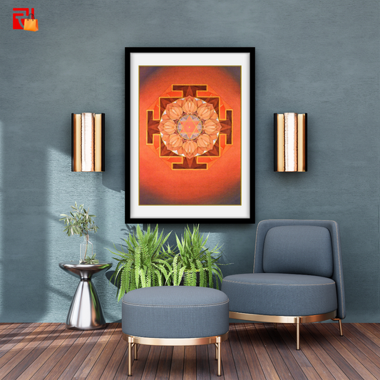 Rahu Yantra - High Quality Print of Artwork by Pieter Weltevrede