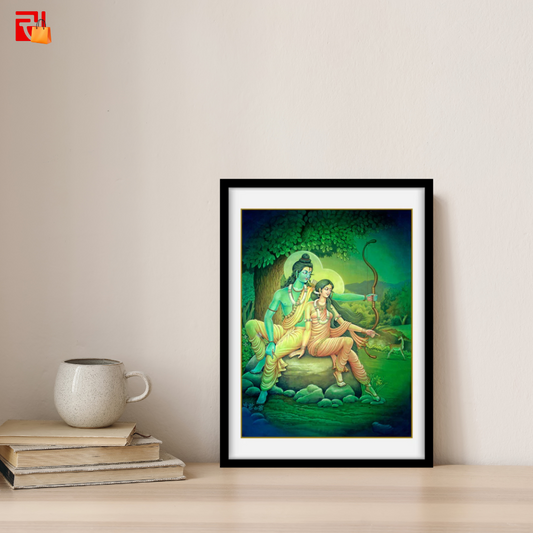 Ram and Sita - High Quality Print of Artwork by Pieter Weltevrede