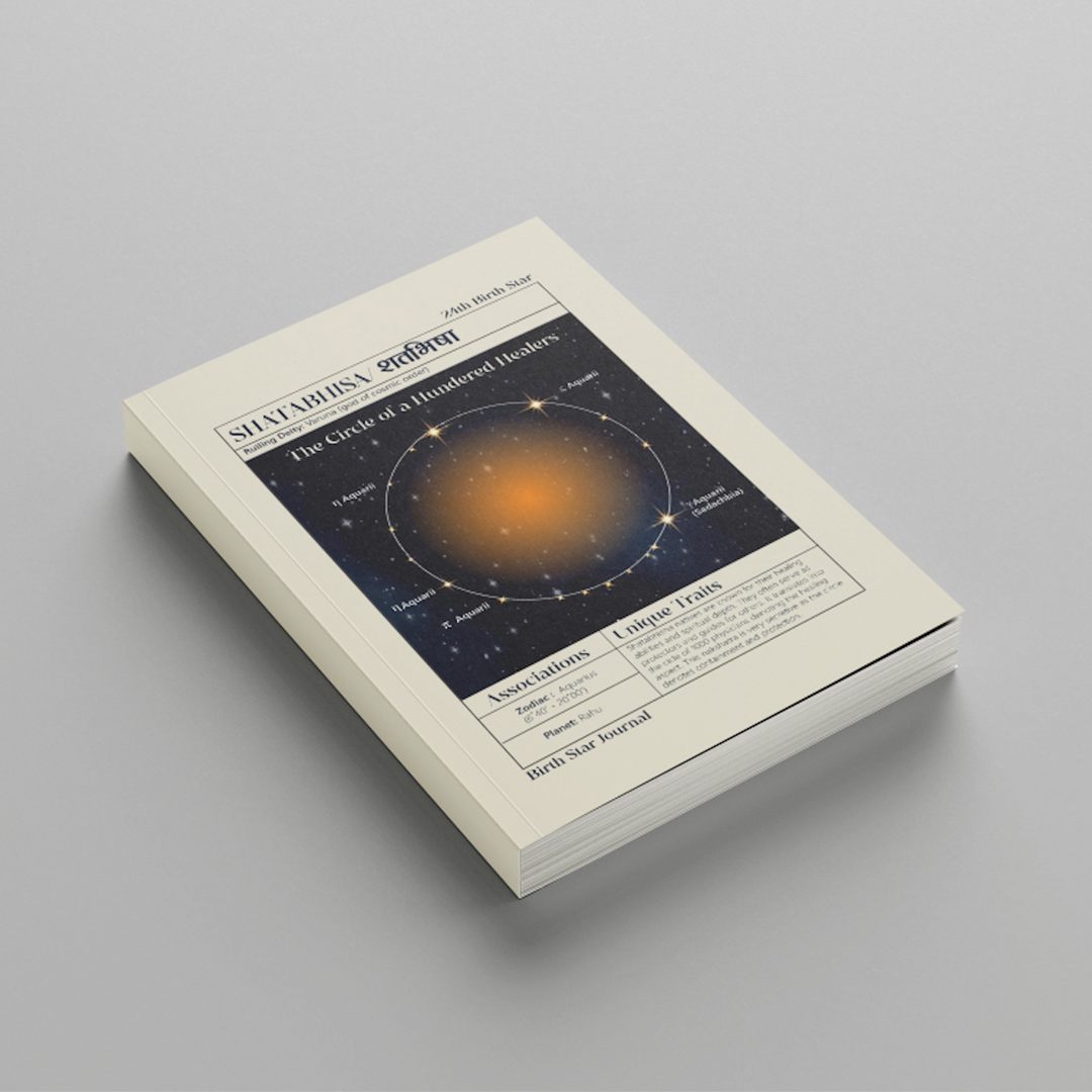 Shatabisha Nakshatra Journal – 365 Days of Cosmic Self-Reflection