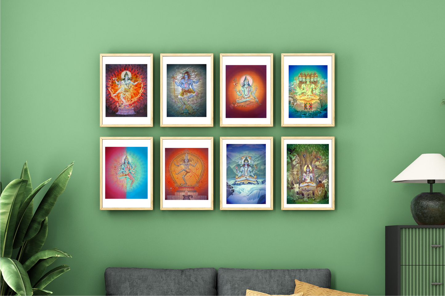 Shiva Forms Art Print Set – Sacred Manifestations of Lord Shiva High-Quality Art Prints by Pieter Weltevrede