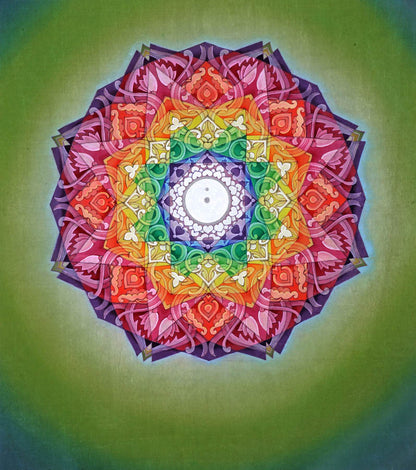 Sahasrara Chakra Mandala - High Quality Print of Artwork by Pieter Weltevrede