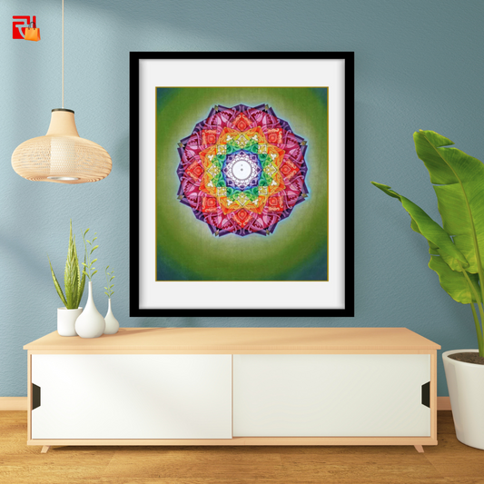 Sahasrara Chakra Mandala - High Quality Print of Artwork by Pieter Weltevrede