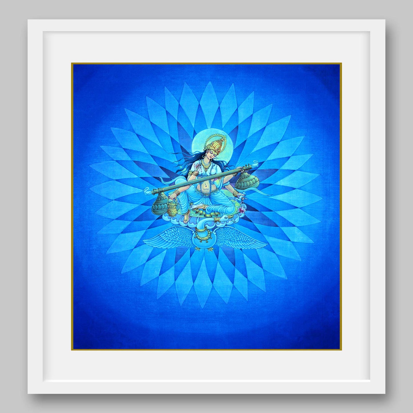 Saraswati - High Quality Print of Artwork by Pieter Weltevrede