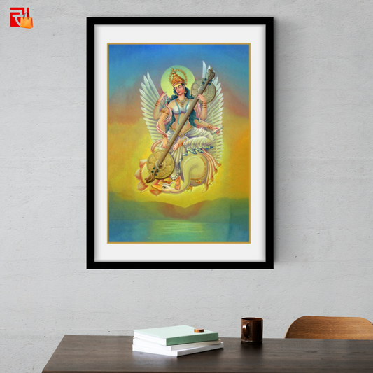 Saraswati - High Quality Print of Artwork by Pieter Weltevrede