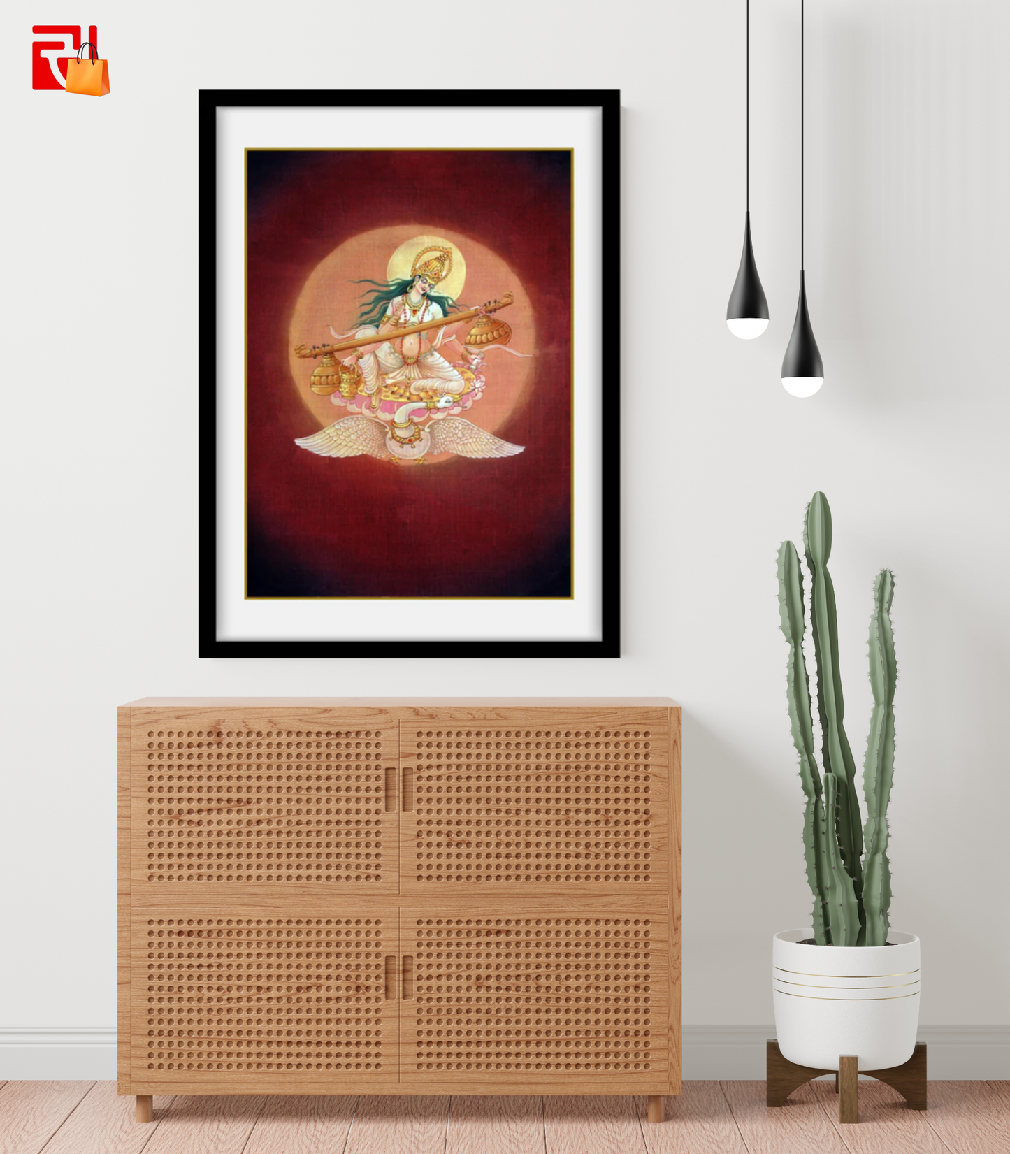 Saraswati - High Quality Print of Artwork by Pieter Weltevrede