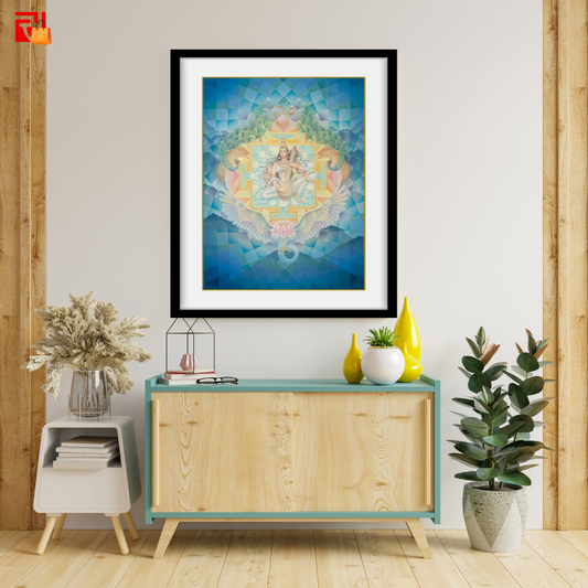 Saraswati – High Quality Print of Artwork by Pieter Weltevrede