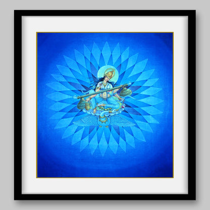 Saraswati - High Quality Print of Artwork by Pieter Weltevrede