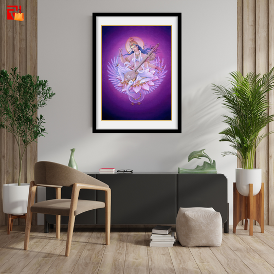Saraswati – High Quality Print of Artwork by Pieter Weltevrede