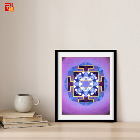 Saturn Yantra – High Quality Print of Artwork by Pieter Weltevrede - Home Decor