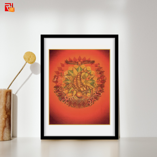 Scorpio - High Quality Print of Artwork by Pieter Weltevrede - Home Decor