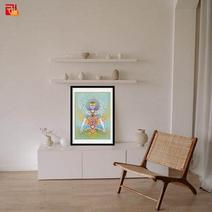 Seven Chakras – High Quality Print of Artwork by Pieter Weltevrede - Home Decor