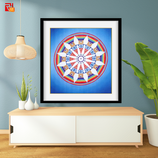 Seven Chakras Abstract – High Quality Print of Artwork by Pieter Weltevrede - Home Decor