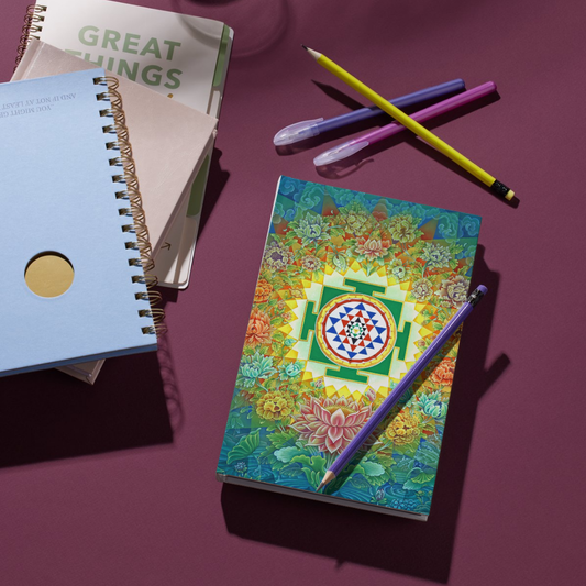 Sri Yantra Notebook for Personal Use & Gifting – Invoke Abundance and Inner Harmony
