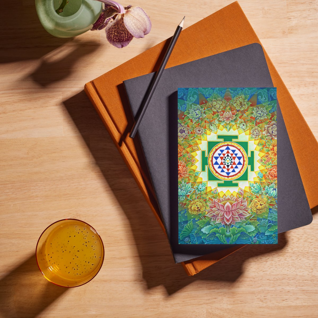 Sri Yantra Notebook for Personal Use & Gifting – Invoke Abundance and Inner Harmony
