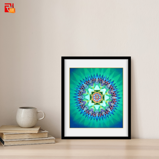 Sri Yantra - High Quality Print of Artwork by Pieter Weltevrede - Home Decor