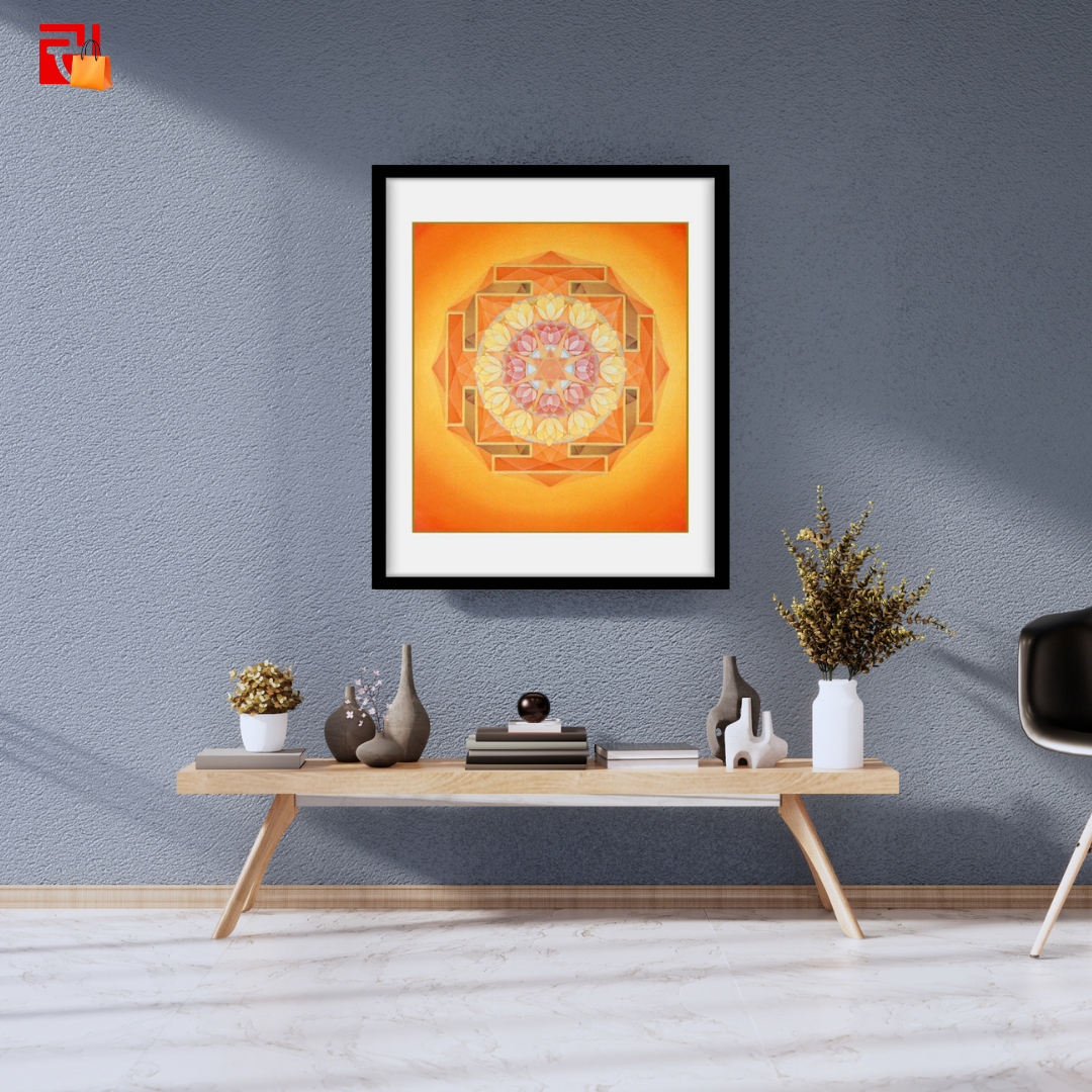 Sun Yantra – High Quality Print of Artwork by Pieter Weltevrede - Home Decor