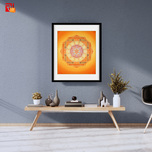 Sun Yantra – High Quality Print of Artwork by Pieter Weltevrede - Home Decor