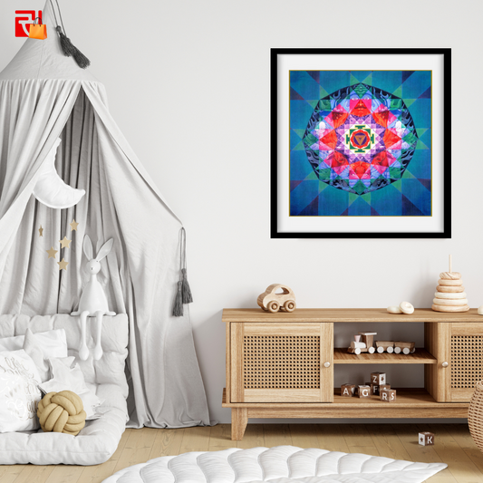 Tripura Bhairavi Yantra - High Quality Print of Artwork by Pieter Weltevrede