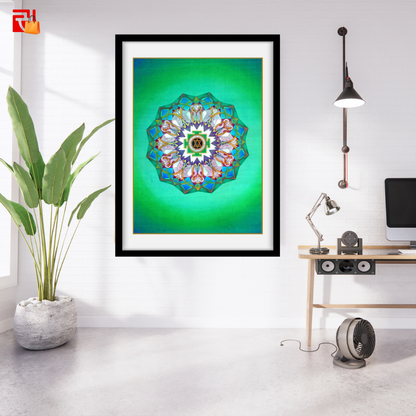 Tripura Sundari Yantra – High Quality Print of Artwork by Pieter Weltevrede - Home Decor