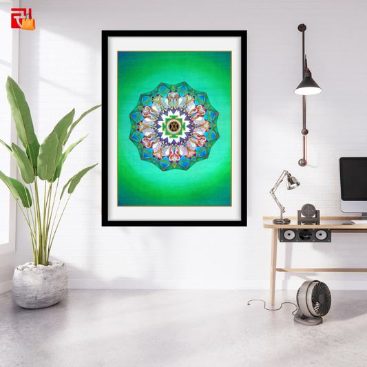 Tripura Sundari Yantra – High Quality Print of Artwork by Pieter Weltevrede - Home Decor