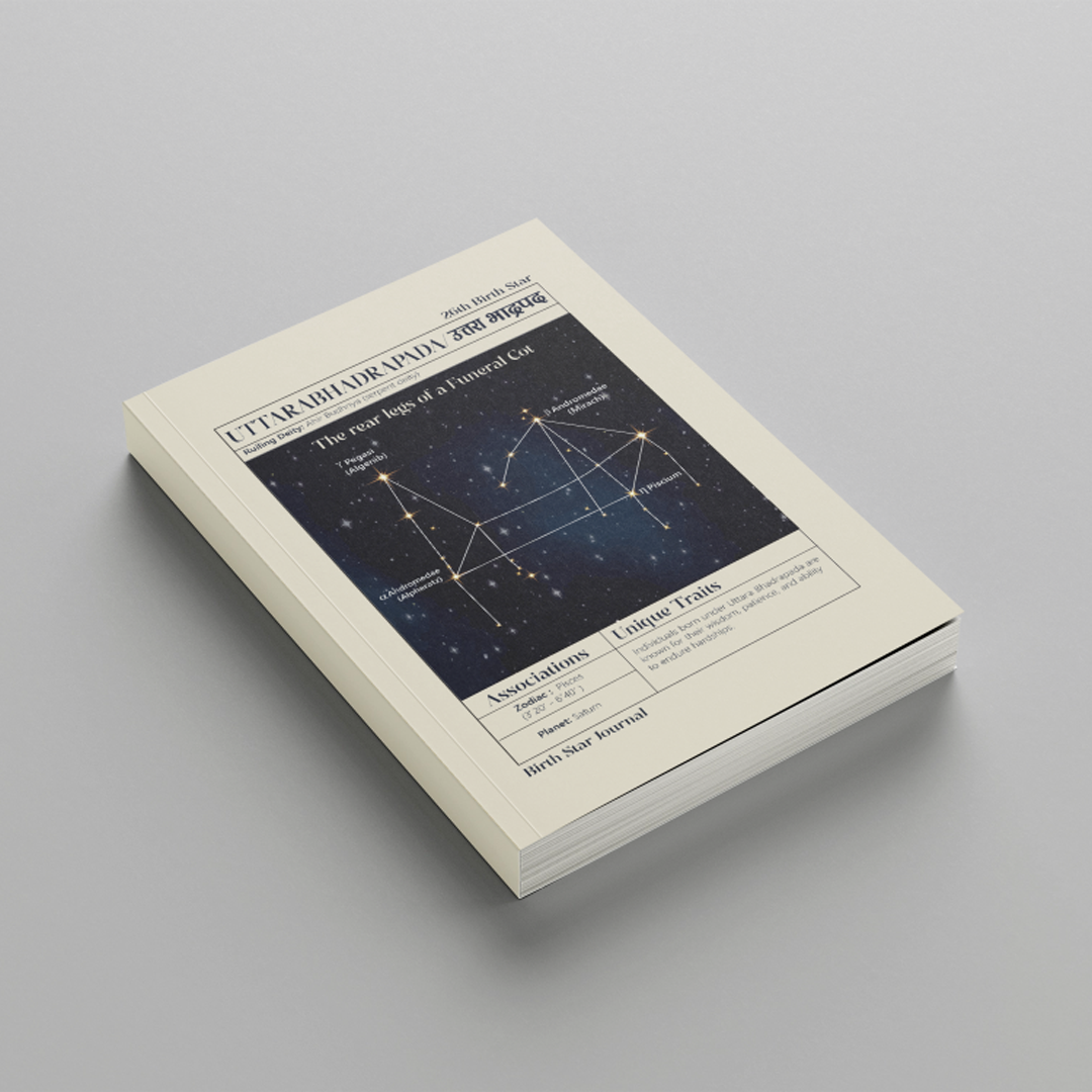 Uttara Bhadrapada Nakshatra Journal – 365 Days of Cosmic Self-Reflection