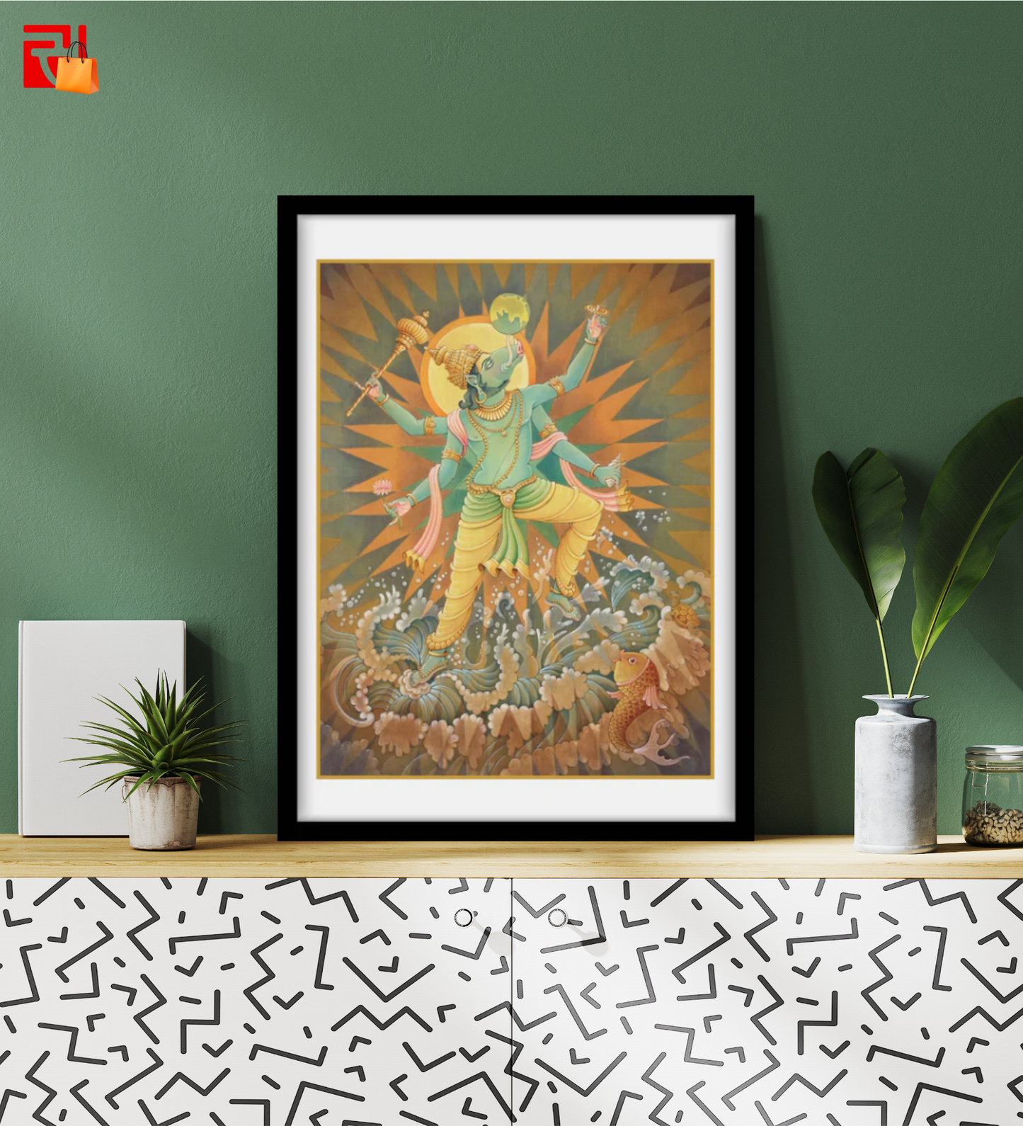 Varaha Avatar - High Quality Print of Artwork by Pieter Weltevrede