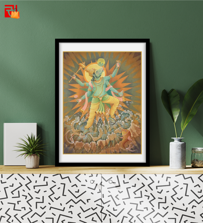 Varaha Avatar - High Quality Print of Artwork by Pieter Weltevrede