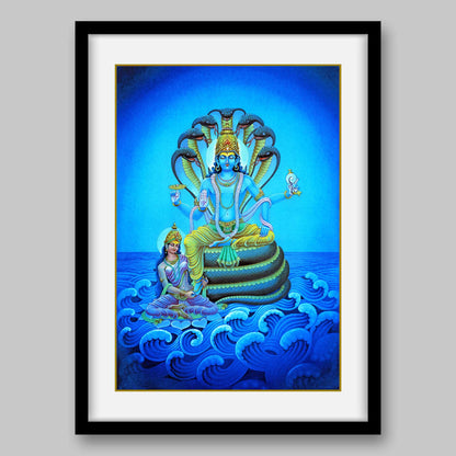 Vishnu and Lakshmi - High Quality Print of Artwork by Pieter Weltevrede