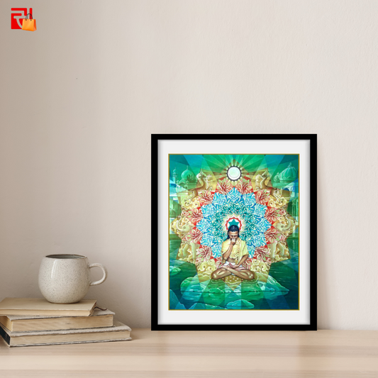 Vishnu Granthi Yantra - High Quality Print of Artwork by Pieter Weltevrede