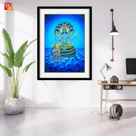 Vishnu and Lakshmi - High Quality Print of Artwork by Pieter Weltevrede