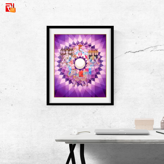 Vishuddha Chakra – High Quality Print of Artwork by Pieter Weltevrede - Home Decor