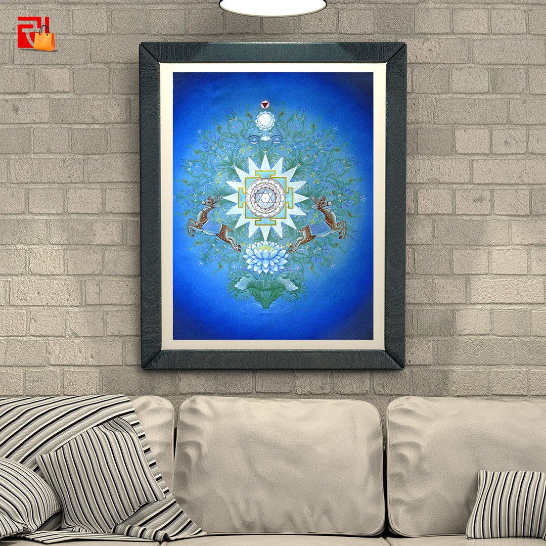 Moon Yantra - High Quality Print of Artwork by Pieter Weltevrede - Home Decor