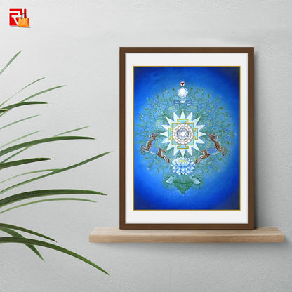 Moon Yantra - High Quality Print of Artwork by Pieter Weltevrede - Home Decor