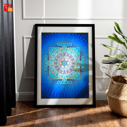 Moon Yantra - High Quality Print of Artwork by Pieter Weltevrede - Home Decor