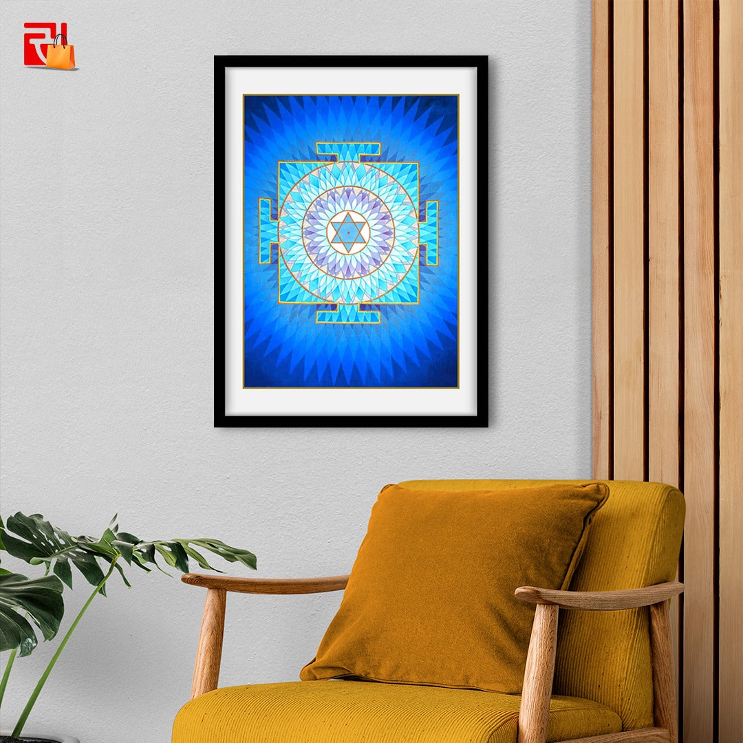 Moon Yantra - High Quality Print of Artwork by Pieter Weltevrede - Home Decor