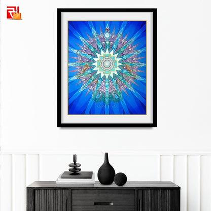 Moon Yantra - High Quality Print of Artwork by Pieter Weltevrede - Home Decor