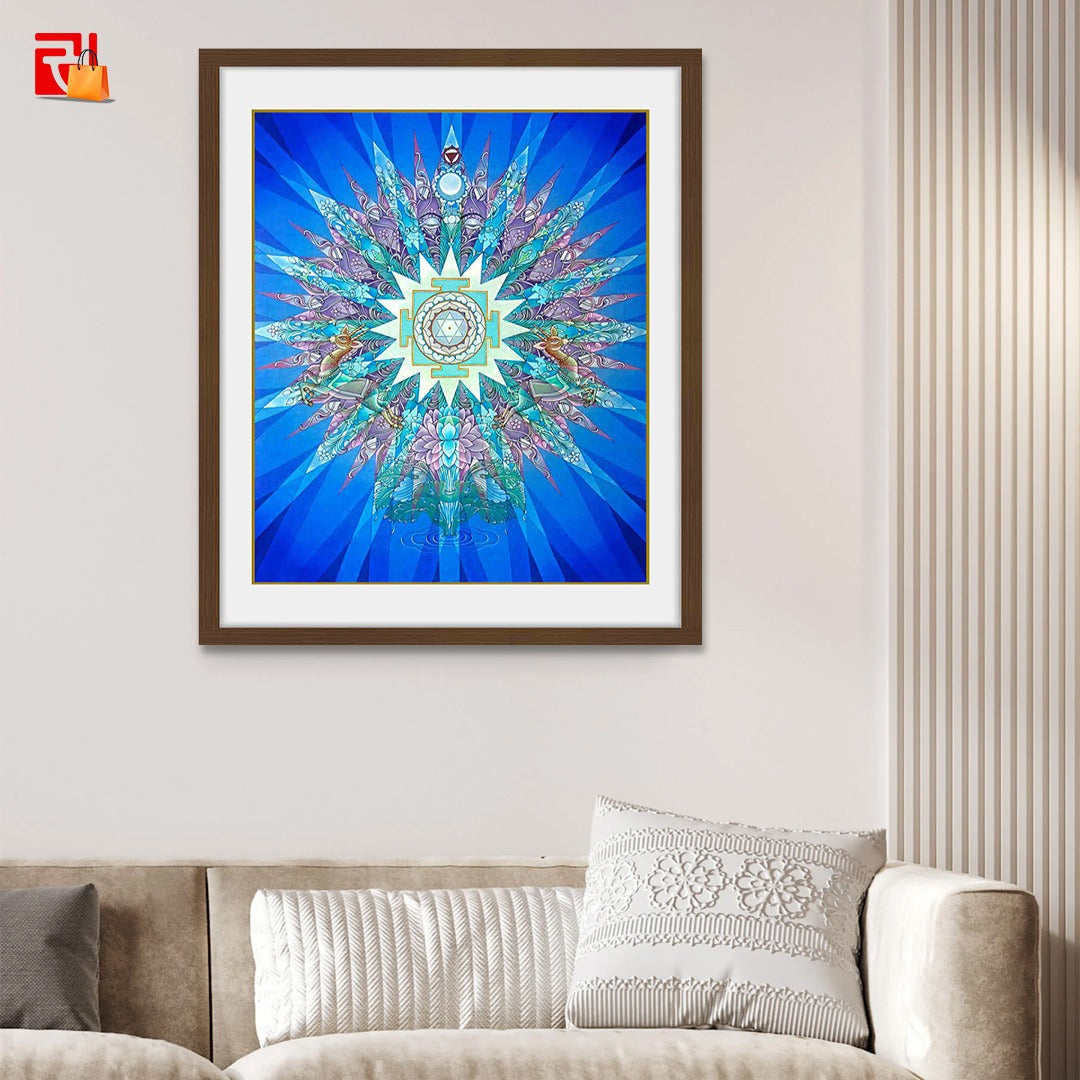 Moon Yantra - High Quality Print of Artwork by Pieter Weltevrede - Home Decor