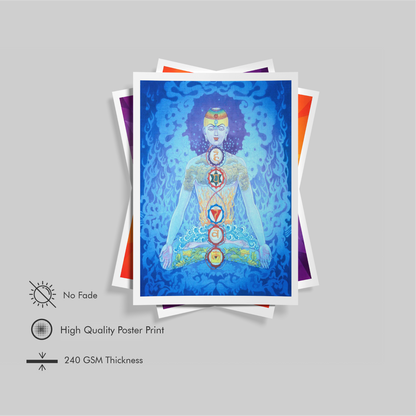 Tridevi Yantras Set – Maa Lakshmi, Maa Saraswati & Maa Durga High-Quality Art Prints by Pieter Weltevrede