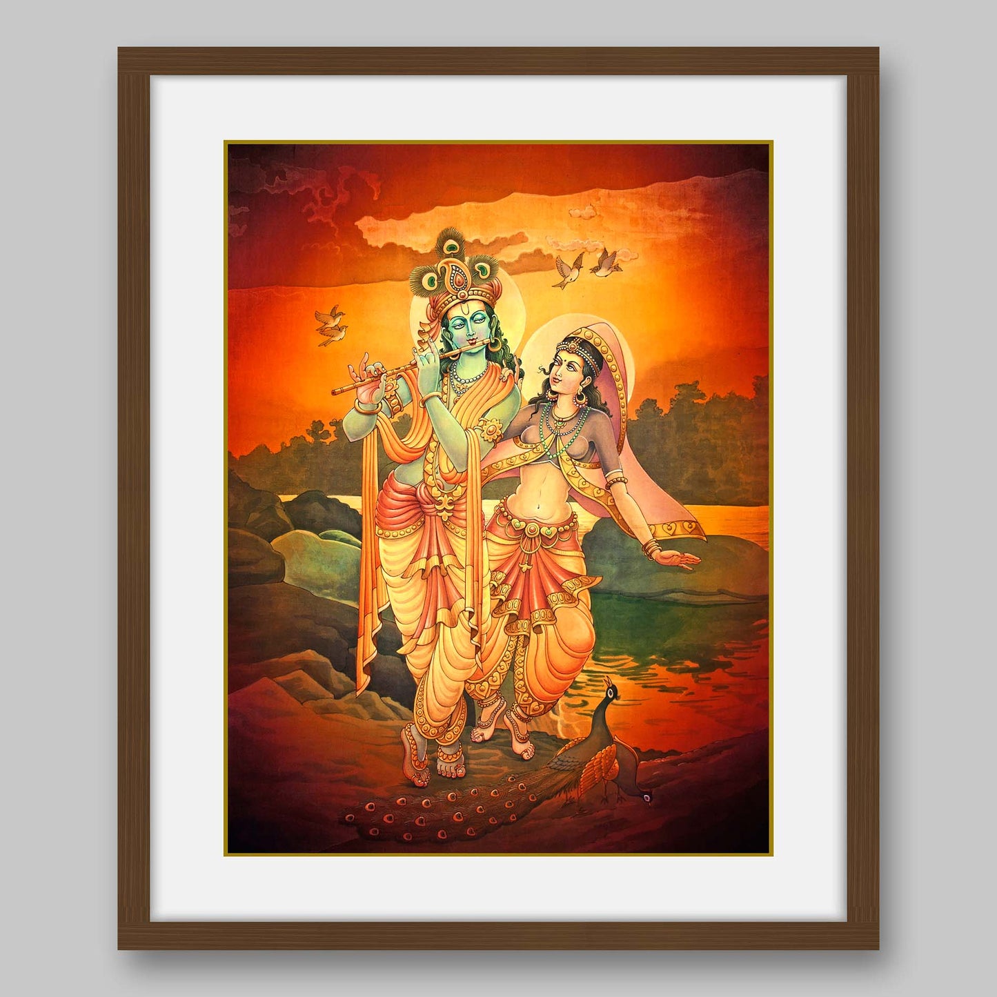 Radha Krishna - High Quality Print of Artwork by Pieter Weltevrede