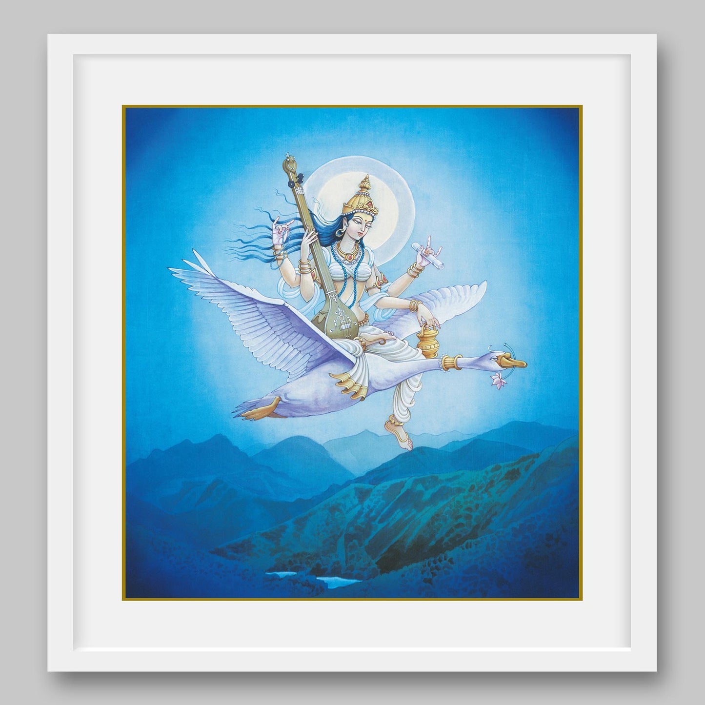 Saraswati – High Quality Print of Artwork by Pieter Weltevrede