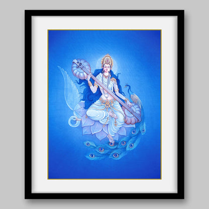 Saraswati – High Quality Print of Artwork by Pieter Weltevrede