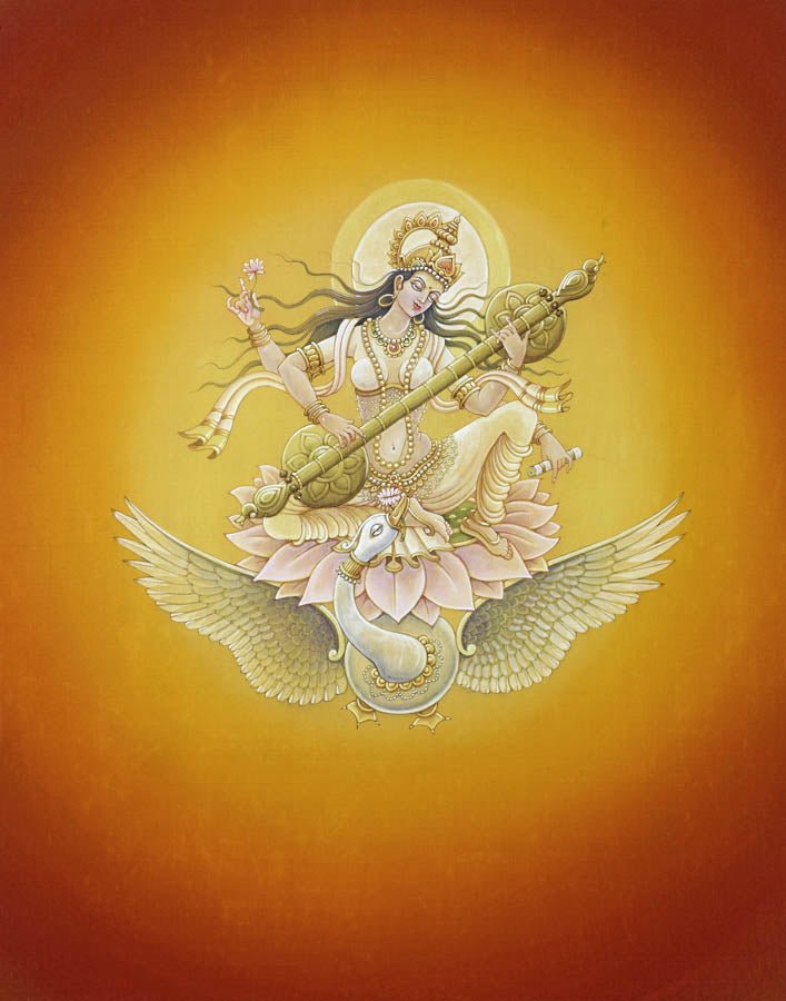 Saraswati – High Quality Print of Artwork by Pieter Weltevrede